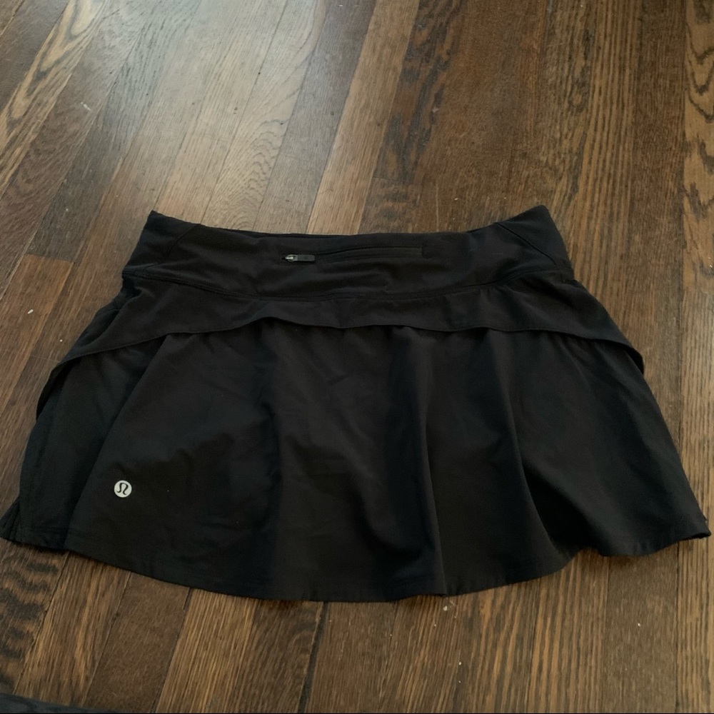 lululemon Play Off the Pleats Skirt in Black
